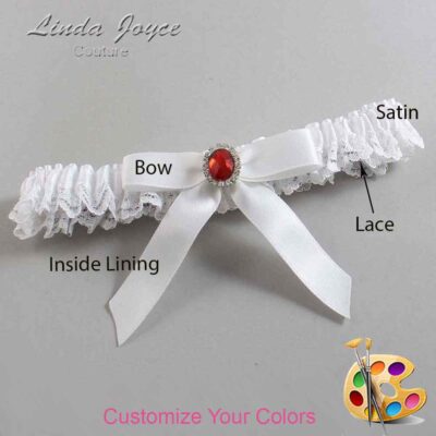 Couture Garters / Custom Wedding Garter / Customizable Wedding Garters / Personalized Wedding Garters / Fran #05-B03-M26 / Wedding Garters / Bridal Garter / Prom Garter / Linda Joyce Couture