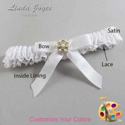 Couture Garters / Custom Wedding Garter / Customizable Wedding Garters / Personalized Wedding Garters / Carolee #05-B03-M27 / Wedding Garters / Bridal Garter / Prom Garter / Linda Joyce Couture
