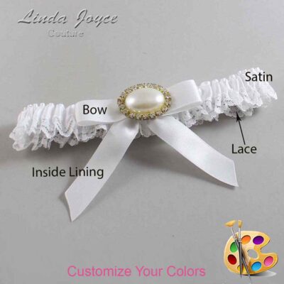 Couture Garters / Custom Wedding Garter / Customizable Wedding Garters / Personalized Wedding Garters / Eva #05-B03-M28 / Wedding Garters / Bridal Garter / Prom Garter / Linda Joyce Couture