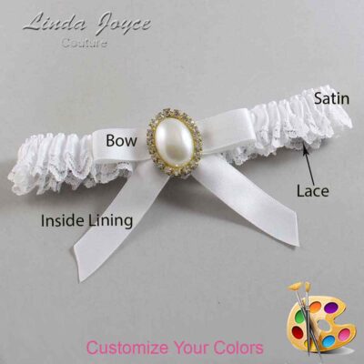 Couture Garters / Custom Wedding Garter / Customizable Wedding Garters / Personalized Wedding Garters / Harmony #05-B03-M29 / Wedding Garters / Bridal Garter / Prom Garter / Linda Joyce Couture
