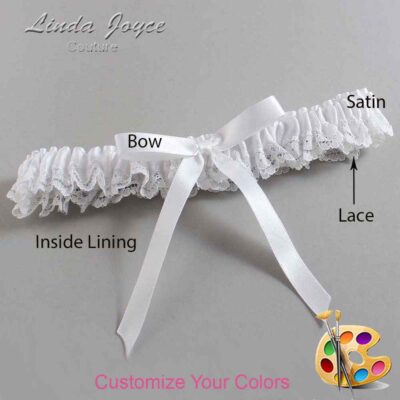 Couture Garters / Custom Wedding Garter / Customizable Wedding Garters / Personalized Wedding Garters / Alberta #05-B04-00 / Wedding Garters / Bridal Garter / Prom Garter / Linda Joyce Couture