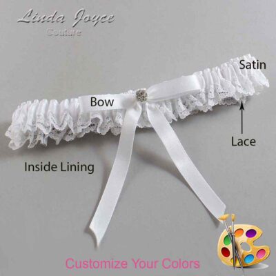 Couture Garters / Custom Wedding Garter / Customizable Wedding Garters / Personalized Wedding Garters / Bridie #05-B04-M04 / Wedding Garters / Bridal Garter / Prom Garter / Linda Joyce Couture