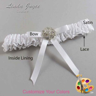 Couture Garters / Custom Wedding Garter / Customizable Wedding Garters / Personalized Wedding Garters / Buffy #05-B04-M11 / Wedding Garters / Bridal Garter / Prom Garter / Linda Joyce Couture