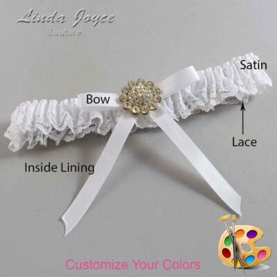 Couture Garters / Custom Wedding Garter / Customizable Wedding Garters / Personalized Wedding Garters / Candi #05-B04-M12 / Wedding Garters / Bridal Garter / Prom Garter / Linda Joyce Couture