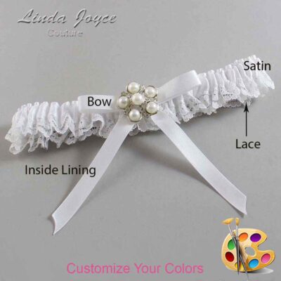 Couture Garters / Custom Wedding Garter / Customizable Wedding Garters / Personalized Wedding Garters / Carmen #05-B04-M13 / Wedding Garters / Bridal Garter / Prom Garter / Linda Joyce Couture