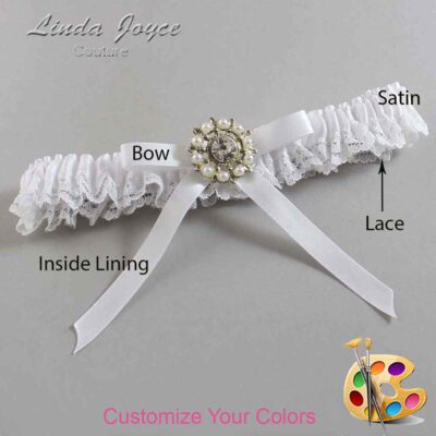 Couture Garters / Custom Wedding Garter / Customizable Wedding Garters / Personalized Wedding Garters / Chandra #05-B04-M14 / Wedding Garters / Bridal Garter / Prom Garter / Linda Joyce Couture