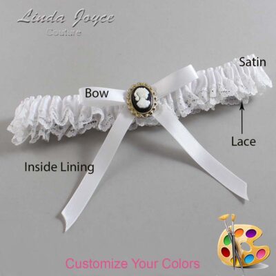 Couture Garters / Custom Wedding Garter / Customizable Wedding Garters / Personalized Wedding Garters / Chloe #05-B04-M15 / Wedding Garters / Bridal Garter / Prom Garter / Linda Joyce Couture