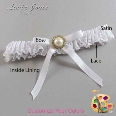 Couture Garters / Custom Wedding Garter / Customizable Wedding Garters / Personalized Wedding Garters / Dixie #05-B04-M21 / Wedding Garters / Bridal Garter / Prom Garter / Linda Joyce Couture