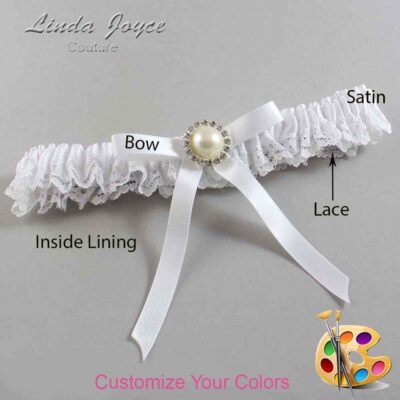 Couture Garters / Custom Wedding Garter / Customizable Wedding Garters / Personalized Wedding Garters / Dixie #05-B04-M22 / Wedding Garters / Bridal Garter / Prom Garter / Linda Joyce Couture