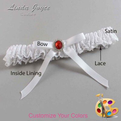 Couture Garters / Custom Wedding Garter / Customizable Wedding Garters / Personalized Wedding Garters / Dottie #05-B04-M26 / Wedding Garters / Bridal Garter / Prom Garter / Linda Joyce Couture