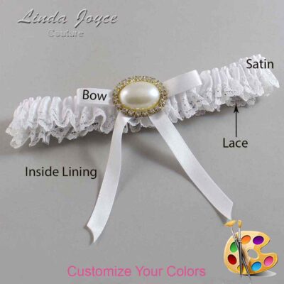 Couture Garters / Custom Wedding Garter / Customizable Wedding Garters / Personalized Wedding Garters / Eliza #05-B04-M28 / Wedding Garters / Bridal Garter / Prom Garter / Linda Joyce Couture