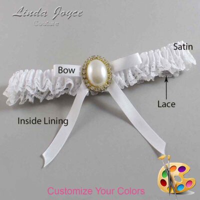 Couture Garters / Custom Wedding Garter / Customizable Wedding Garters / Personalized Wedding Garters / Erin #05-B04-M29 / Wedding Garters / Bridal Garter / Prom Garter / Linda Joyce Couture