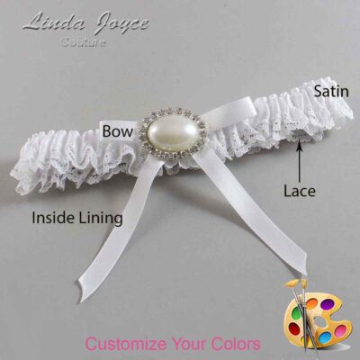 Couture Garters / Custom Wedding Garter / Customizable Wedding Garters / Personalized Wedding Garters / Eliza #05-B04-M30 / Wedding Garters / Bridal Garter / Prom Garter / Linda Joyce Couture
