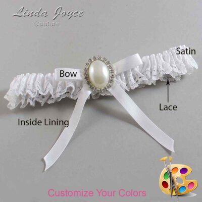 Couture Garters / Custom Wedding Garter / Customizable Wedding Garters / Personalized Wedding Garters / Erin #05-B04-M31 / Wedding Garters / Bridal Garter / Prom Garter / Linda Joyce Couture