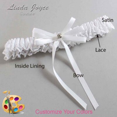 Couture Garters / Custom Wedding Garter / Customizable Wedding Garters / Personalized Wedding Garters / Audry #05-B11-M04 / Wedding Garters / Bridal Garter / Prom Garter / Linda Joyce Couture