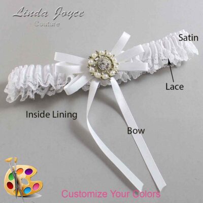 Couture Garters / Custom Wedding Garter / Customizable Wedding Garters / Personalized Wedding Garters / Caitlin #05-B11-M14 / Wedding Garters / Bridal Garter / Prom Garter / Linda Joyce Couture