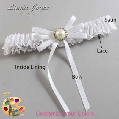 Couture Garters / Custom Wedding Garter / Customizable Wedding Garters / Personalized Wedding Garters / Delta #05-B11-M22 / Wedding Garters / Bridal Garter / Prom Garter / Linda Joyce Couture