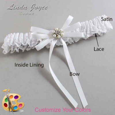Couture Garters / Custom Wedding Garter / Customizable Wedding Garters / Personalized Wedding Garters / Denice #05-B11-M23 / Wedding Garters / Bridal Garter / Prom Garter / Linda Joyce Couture