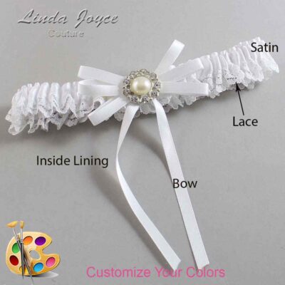 Couture Garters / Custom Wedding Garter / Customizable Wedding Garters / Personalized Wedding Garters / Dolores #05-B11-M24 / Wedding Garters / Bridal Garter / Prom Garter / Linda Joyce Couture