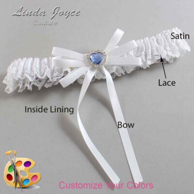 Couture Garters / Custom Wedding Garter / Customizable Wedding Garters / Personalized Wedding Garters / Dora #05-B11-M25 / Wedding Garters / Bridal Garter / Prom Garter / Linda Joyce Couture