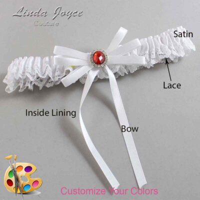 Couture Garters / Custom Wedding Garter / Customizable Wedding Garters / Personalized Wedding Garters / Elissa #05-B11-M26 / Wedding Garters / Bridal Garter / Prom Garter / Linda Joyce Couture