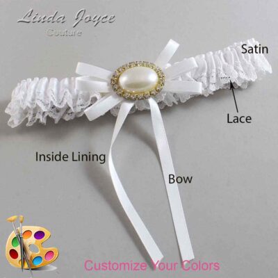 Couture Garters / Custom Wedding Garter / Customizable Wedding Garters / Personalized Wedding Garters / Emma #05-B11-M28 / Wedding Garters / Bridal Garter / Prom Garter / Linda Joyce Couture