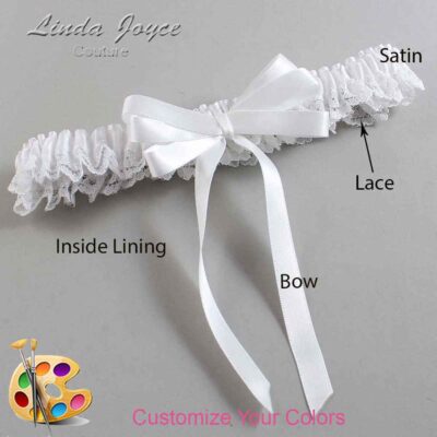 Couture Garters / Custom Wedding Garter / Customizable Wedding Garters / Personalized Wedding Garters / Sabina #05-B12-00 / Wedding Garters / Bridal Garter / Prom Garter / Linda Joyce Couture