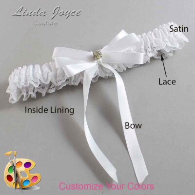 Couture Garters / Custom Wedding Garter / Customizable Wedding Garters / Personalized Wedding Garters / Venessa #05-B12-M03 / Wedding Garters / Bridal Garter / Prom Garter / Linda Joyce Couture