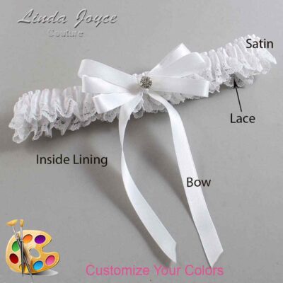 Couture Garters / Custom Wedding Garter / Customizable Wedding Garters / Personalized Wedding Garters / Venessa #05-B12-M04 / Wedding Garters / Bridal Garter / Prom Garter / Linda Joyce Couture