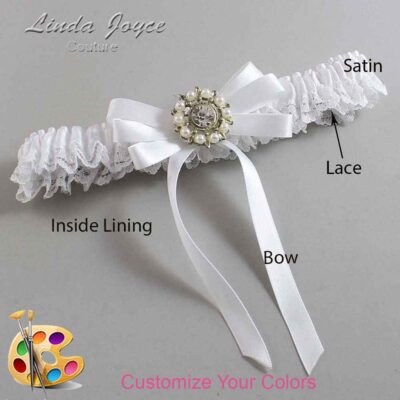 Couture Garters / Custom Wedding Garter / Customizable Wedding Garters / Personalized Wedding Garters / Robin #05-B12-M14 / Wedding Garters / Bridal Garter / Prom Garter / Linda Joyce Couture