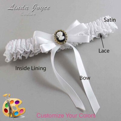 Couture Garters / Custom Wedding Garter / Customizable Wedding Garters / Personalized Wedding Garters / Sally #05-B12-M15 / Wedding Garters / Bridal Garter / Prom Garter / Linda Joyce Couture