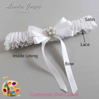 Couture Garters / Custom Wedding Garter / Customizable Wedding Garters / Personalized Wedding Garters / Candice #05-B12-M20 / Wedding Garters / Bridal Garter / Prom Garter / Linda Joyce Couture