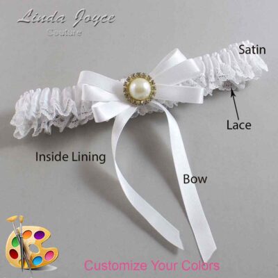 Couture Garters / Custom Wedding Garter / Customizable Wedding Garters / Personalized Wedding Garters / Carol #05-B12-M21 / Wedding Garters / Bridal Garter / Prom Garter / Linda Joyce Couture