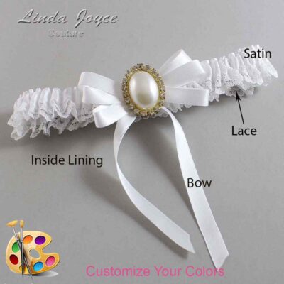 Couture Garters / Custom Wedding Garter / Customizable Wedding Garters / Personalized Wedding Garters / Zoe #05-B12-M29 / Wedding Garters / Bridal Garter / Prom Garter / Linda Joyce Couture