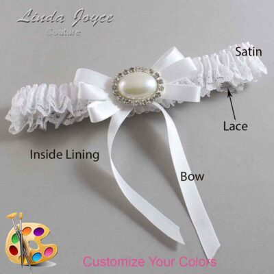 Couture Garters / Custom Wedding Garter / Customizable Wedding Garters / Personalized Wedding Garters / Velma #05-B12-M30 / Wedding Garters / Bridal Garter / Prom Garter / Linda Joyce Couture