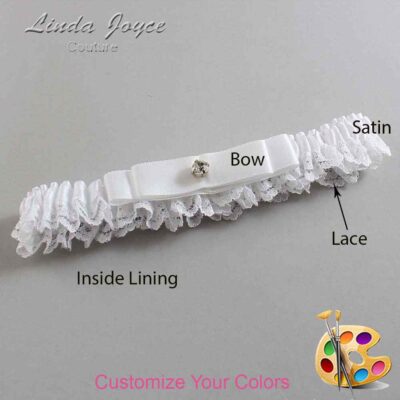 Couture Garters / Custom Wedding Garter / Customizable Wedding Garters / Personalized Wedding Garters / Lana #05-B20-M03 / Wedding Garters / Bridal Garter / Prom Garter / Linda Joyce Couture