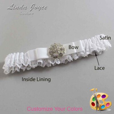 Couture Garters / Custom Wedding Garter / Customizable Wedding Garters / Personalized Wedding Garters / Alexis #05-B20-M11 / Wedding Garters / Bridal Garter / Prom Garter / Linda Joyce Couture