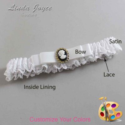 Couture Garters / Custom Wedding Garter / Customizable Wedding Garters / Personalized Wedding Garters / Avery #05-B20-M15 / Wedding Garters / Bridal Garter / Prom Garter / Linda Joyce Couture