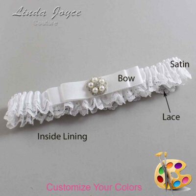 Couture Garters / Custom Wedding Garter / Customizable Wedding Garters / Personalized Wedding Garters / Audrey #05-B20-M20 / Wedding Garters / Bridal Garter / Prom Garter / Linda Joyce Couture