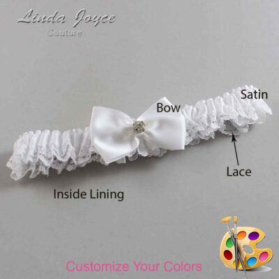 Couture Garters / Custom Wedding Garter / Customizable Wedding Garters / Personalized Wedding Garters / Melba #05-B21-M03 / Wedding Garters / Bridal Garter / Prom Garter / Linda Joyce Couture