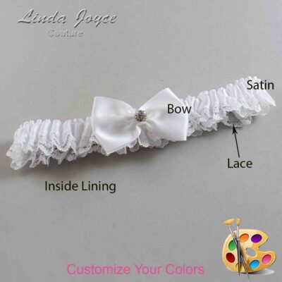 Couture Garters / Custom Wedding Garter / Customizable Wedding Garters / Personalized Wedding Garters / Melba #05-B21-M04 / Wedding Garters / Bridal Garter / Prom Garter / Linda Joyce Couture