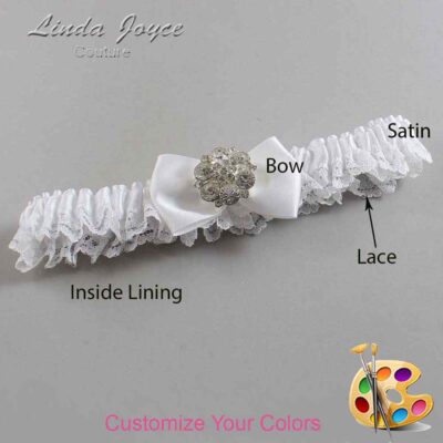 Couture Garters / Custom Wedding Garter / Customizable Wedding Garters / Personalized Wedding Garters / Abigail #05-B21-M11 / Wedding Garters / Bridal Garter / Prom Garter / Linda Joyce Couture
