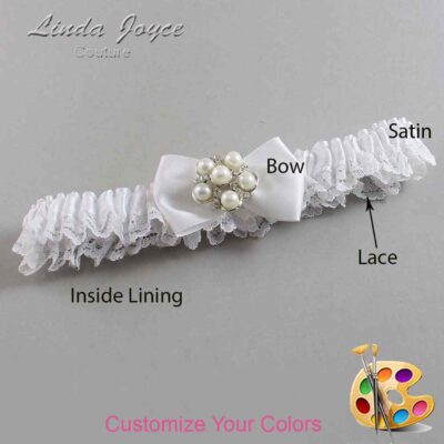 Couture Garters / Custom Wedding Garter / Customizable Wedding Garters / Personalized Wedding Garters / Deanna #05-B21-M13 / Wedding Garters / Bridal Garter / Prom Garter / Linda Joyce Couture