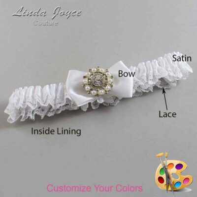 Couture Garters / Custom Wedding Garter / Customizable Wedding Garters / Personalized Wedding Garters / Beth #05-B21-M14 / Wedding Garters / Bridal Garter / Prom Garter / Linda Joyce Couture