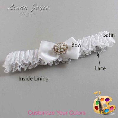 Couture Garters / Custom Wedding Garter / Customizable Wedding Garters / Personalized Wedding Garters / Annika #05-B21-M16 / Wedding Garters / Bridal Garter / Prom Garter / Linda Joyce Couture