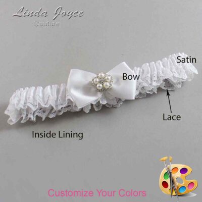Couture Garters / Custom Wedding Garter / Customizable Wedding Garters / Personalized Wedding Garters / Britney #05-B21-M20 / Wedding Garters / Bridal Garter / Prom Garter / Linda Joyce Couture