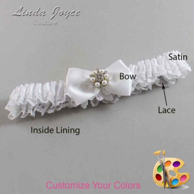 Couture Garters / Custom Wedding Garter / Customizable Wedding Garters / Personalized Wedding Garters / Alexia #05-B21-M23 / Wedding Garters / Bridal Garter / Prom Garter / Linda Joyce Couture