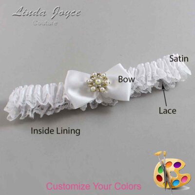 Couture Garters / Custom Wedding Garter / Customizable Wedding Garters / Personalized Wedding Garters / Addison #05-B21-M27 / Wedding Garters / Bridal Garter / Prom Garter / Linda Joyce Couture