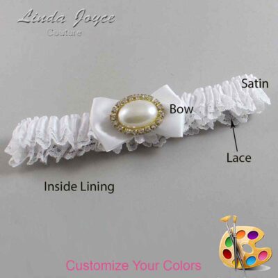 Couture Garters / Custom Wedding Garter / Customizable Wedding Garters / Personalized Wedding Garters / Bernie #05-B21-M28 / Wedding Garters / Bridal Garter / Prom Garter / Linda Joyce Couture