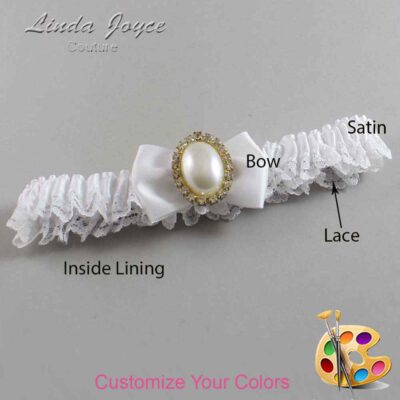 Couture Garters / Custom Wedding Garter / Customizable Wedding Garters / Personalized Wedding Garters / Chelsea #05-B21-M29 / Wedding Garters / Bridal Garter / Prom Garter / Linda Joyce Couture